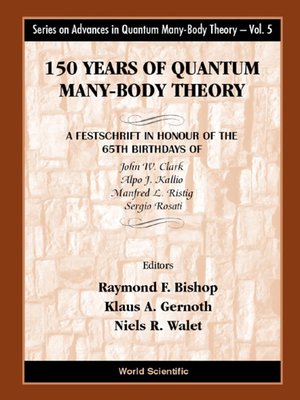 cover image of 150 Years of Quantum Many-body Theory